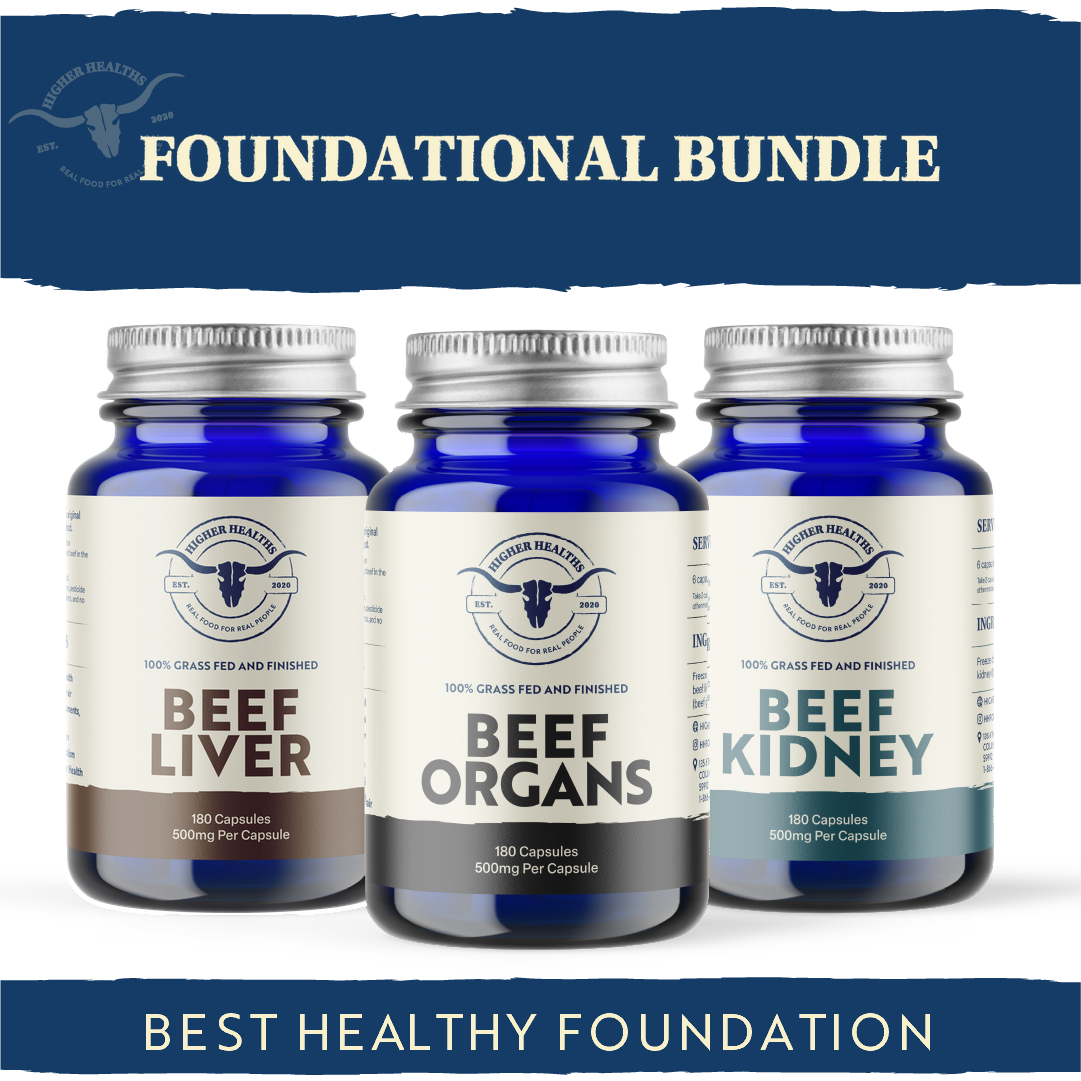 Foundational Bundle – Higher Healths Beef Liver, Beef Organs and Beef Kidney